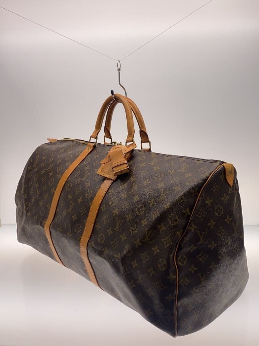 LOUIS VUITTON Keepall 60_Monogram Canvas PVC BRW All Over Pattern 2