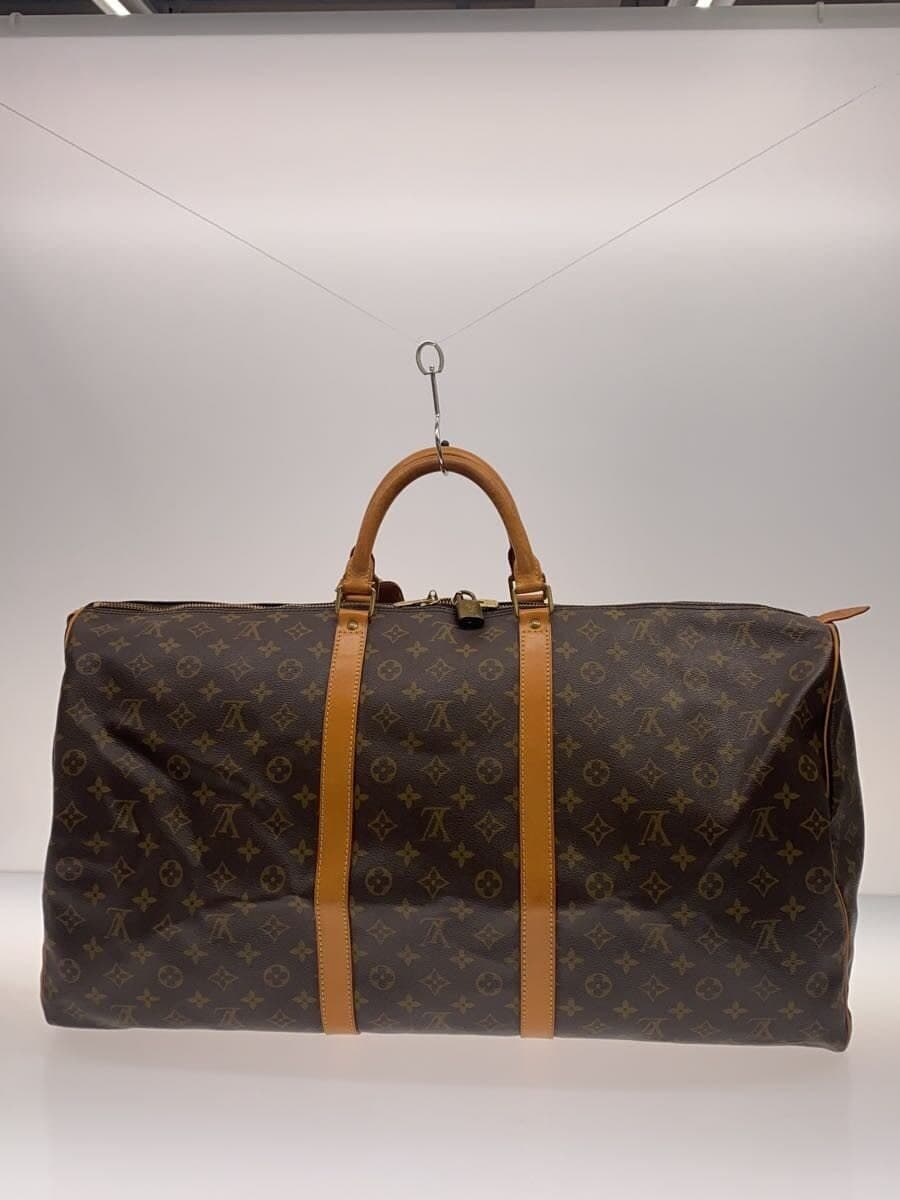 LOUIS VUITTON Keepall 60_Monogram Canvas PVC BRW All Over Pattern 3