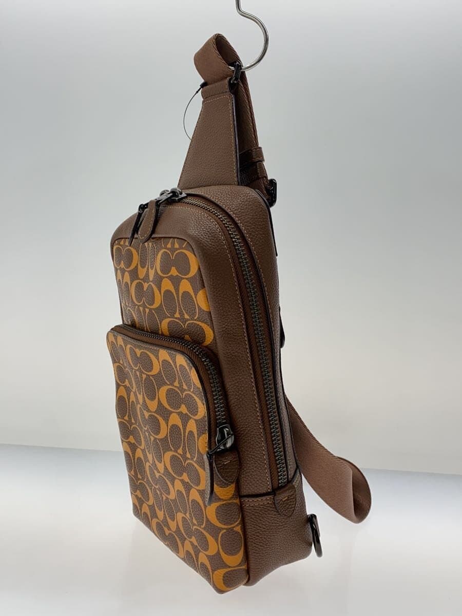 COACH Shoulder Bag Leather BRW All Over Pattern B2247-CA286 2