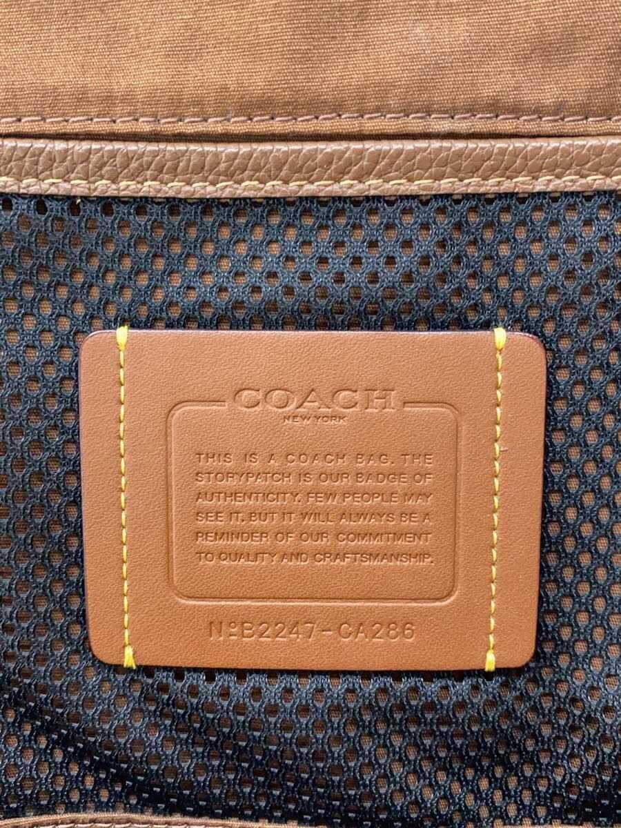 COACH Shoulder Bag Leather BRW All Over Pattern B2247-CA286 5