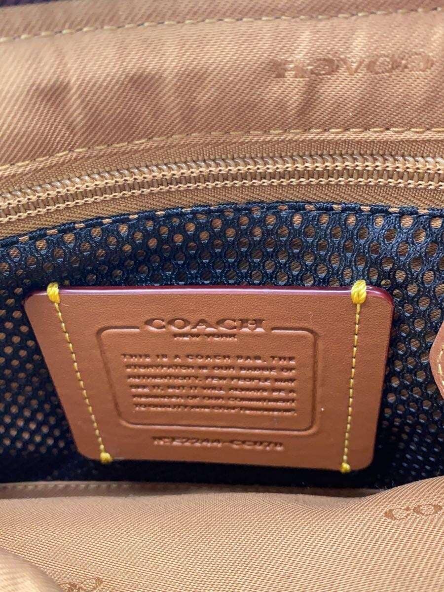 COACH Shoulder Bag Leather BRW CC078 5