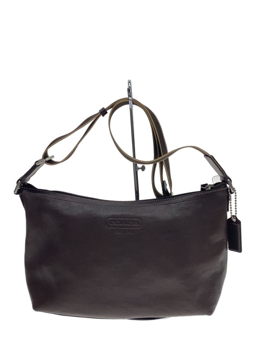 COACH Shoulder Bag Leather BRW F70559 HERITAGE WEB LEATHER SHOULDER BA