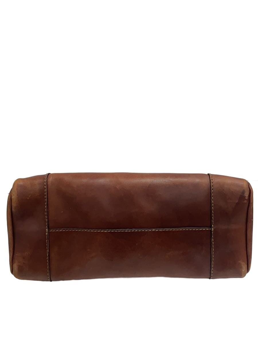 HERZ Horizontal 2-way Shoulder Bag Leather BRW T-146 4