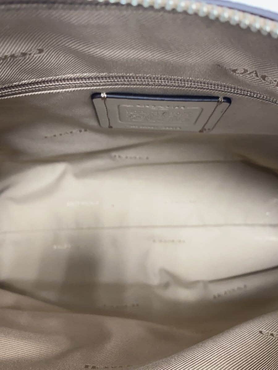 COACH Handbag_All Leather Leather BEG 58874 6