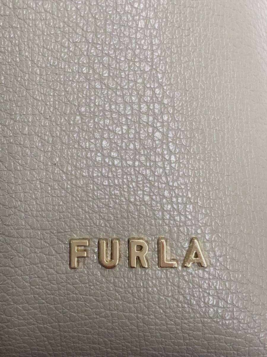 FURLAAMICA S Crossbody Shoulder Bag Leather BEG 5