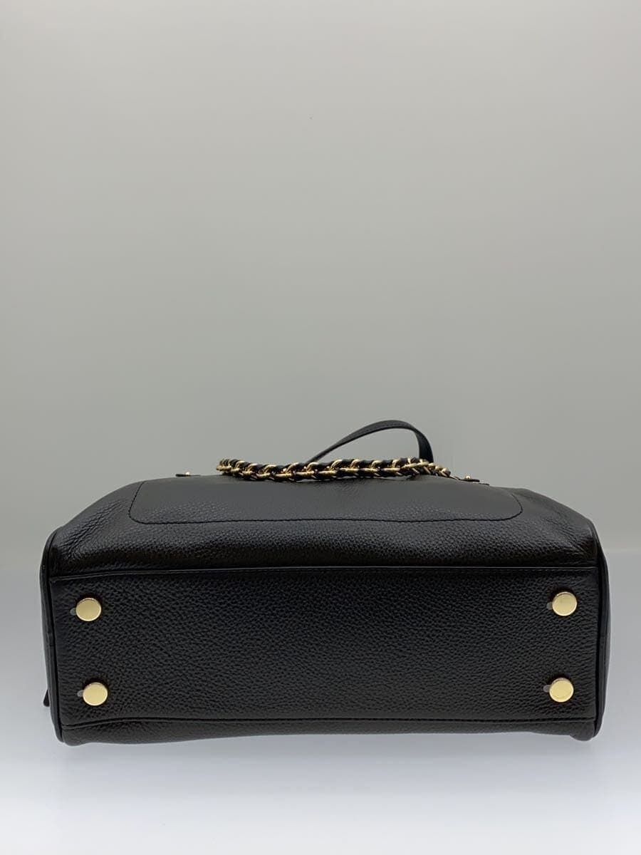 MICHAEL KORS Handbag Leather Black 30F3G6WE2L 4