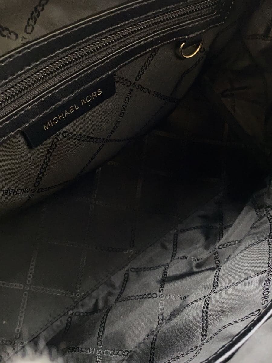 MICHAEL KORS Handbag Leather Black 30F3G6WE2L 6