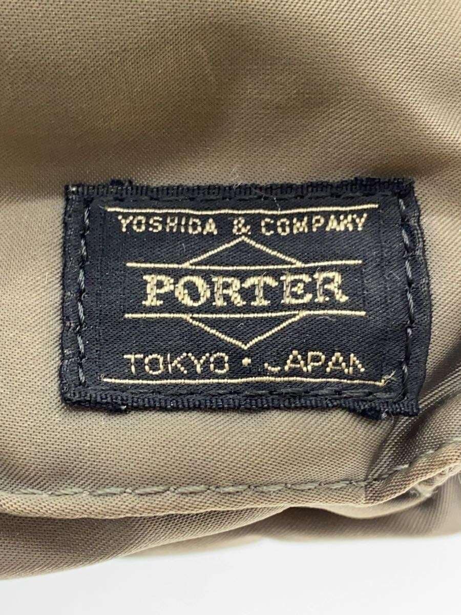 PORTER Waist Bag Nylon KHK Plain 5