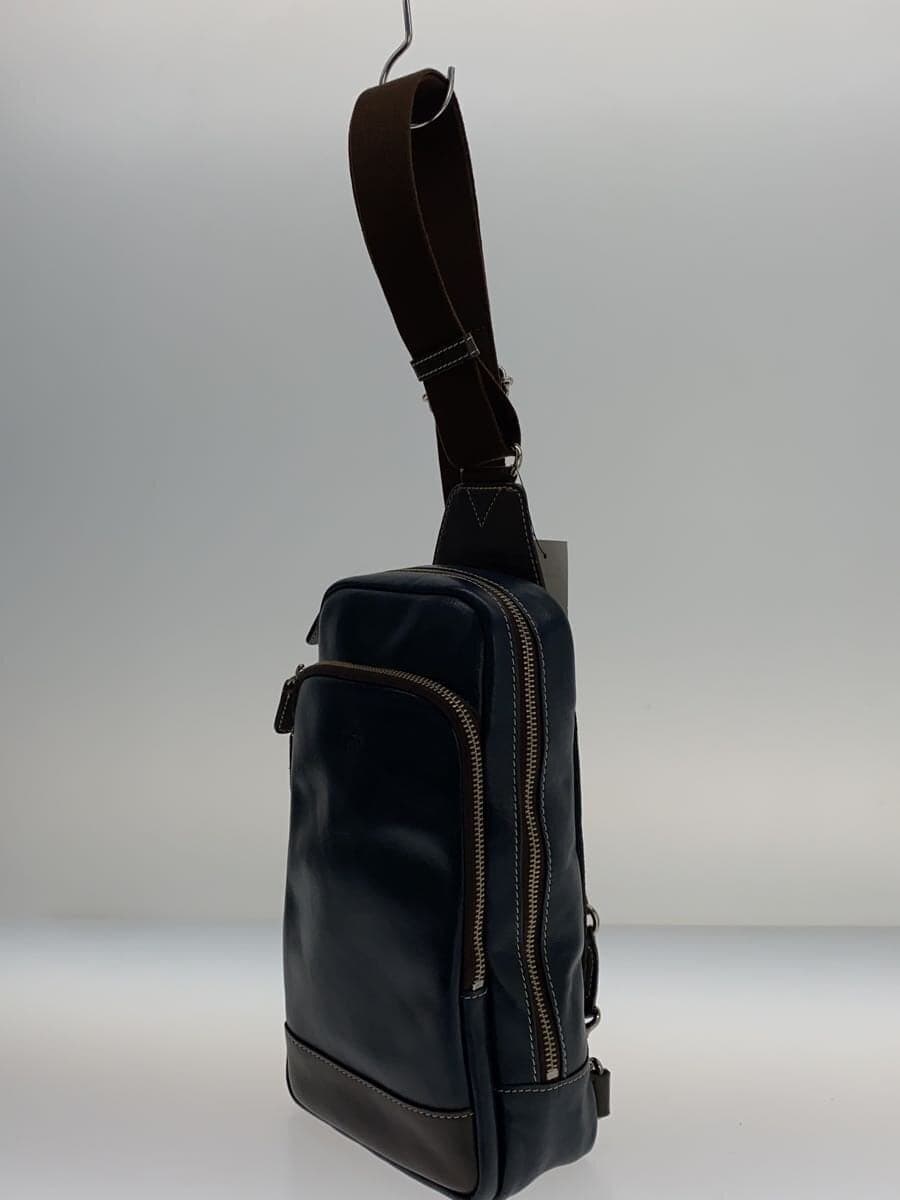 ultima TOKYO Leather S Ring Shoulder Bag Leather NVY Solid 2