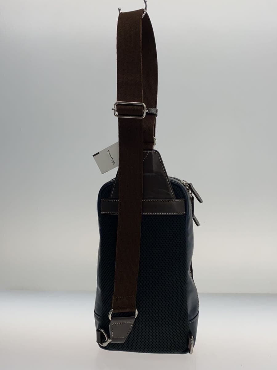 ultima TOKYO Leather S Ring Shoulder Bag Leather NVY Solid 3