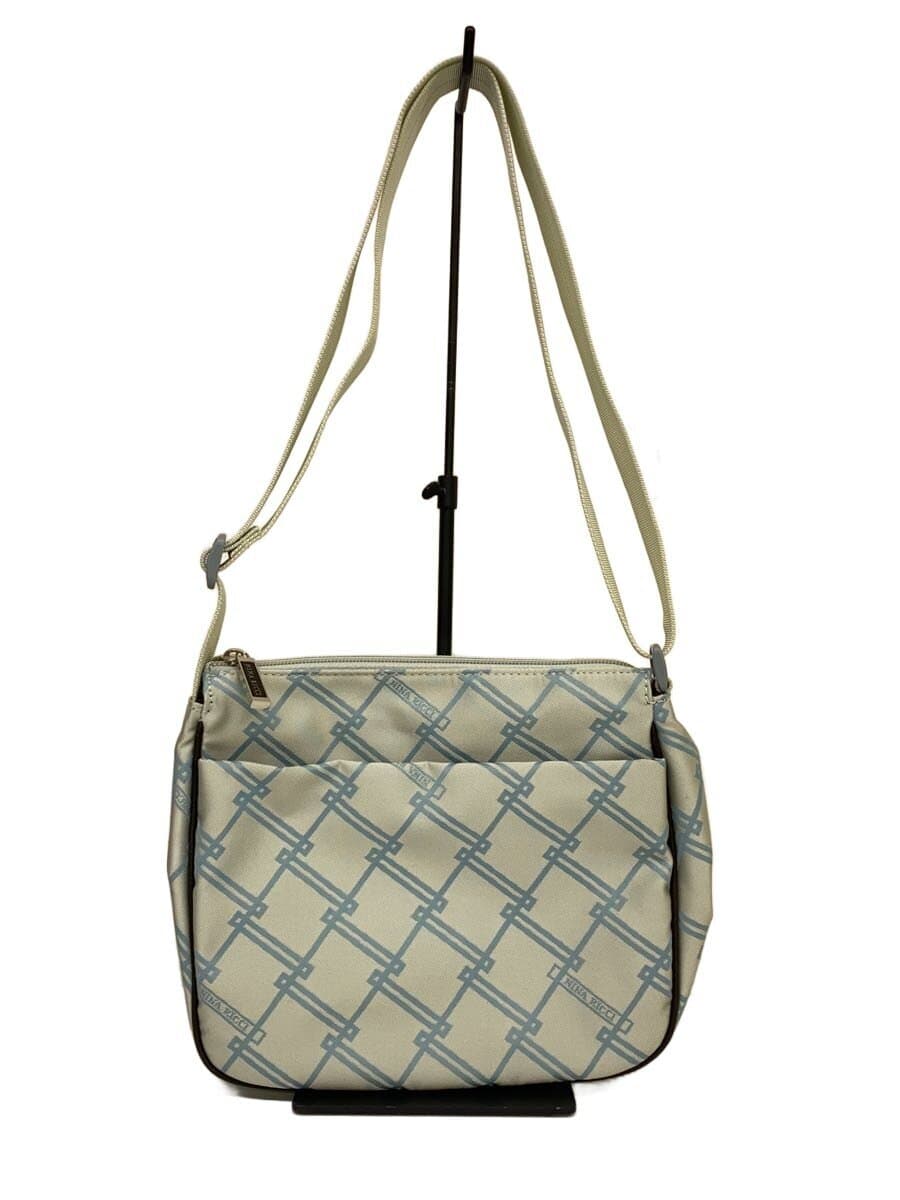 NINA RICCI All Over Pattern Shoulder Bag Polyester BLU All Over Pattern