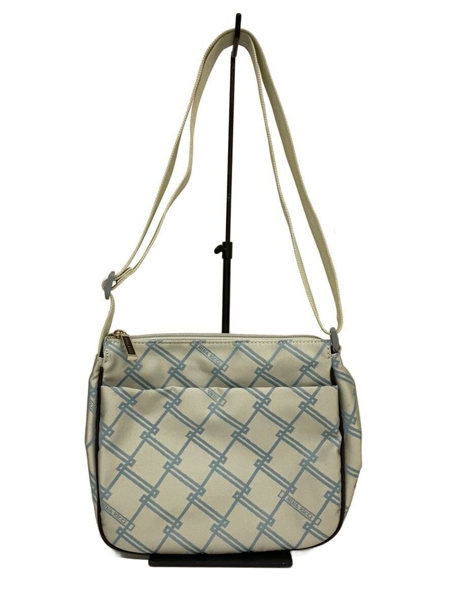 NINA RICCI All Over Pattern Shoulder Bag Polyester BLU All Over Pattern