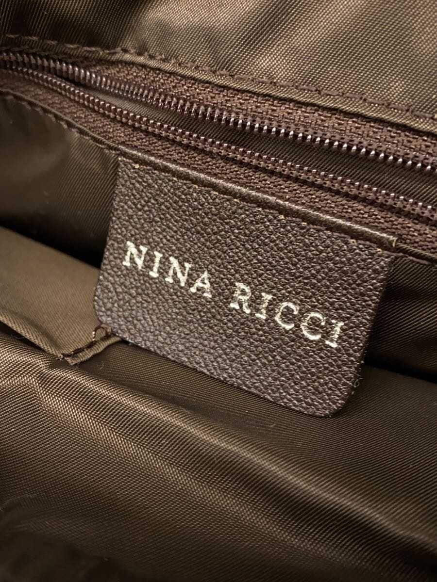 NINA RICCI All Over Pattern Shoulder Bag Polyester BLU All Over Pattern 5