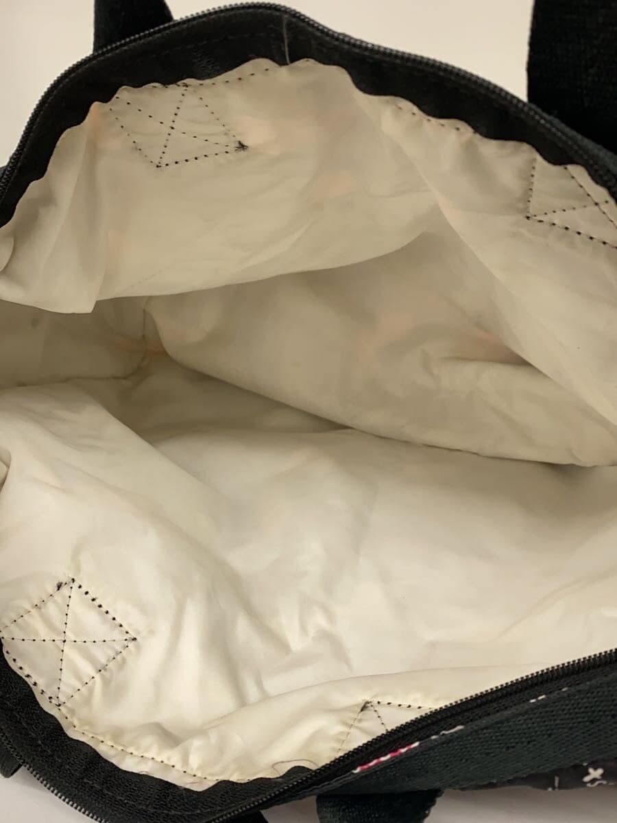 LESPORTSAC Telephone Print 2-Way Shoulder Bag Polyester BLK 5