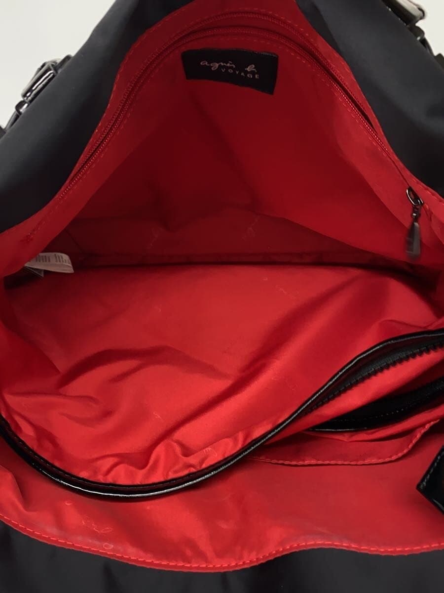 agnes b VOYAGE Nylon Tote Bag Nylon BLK Solid 6