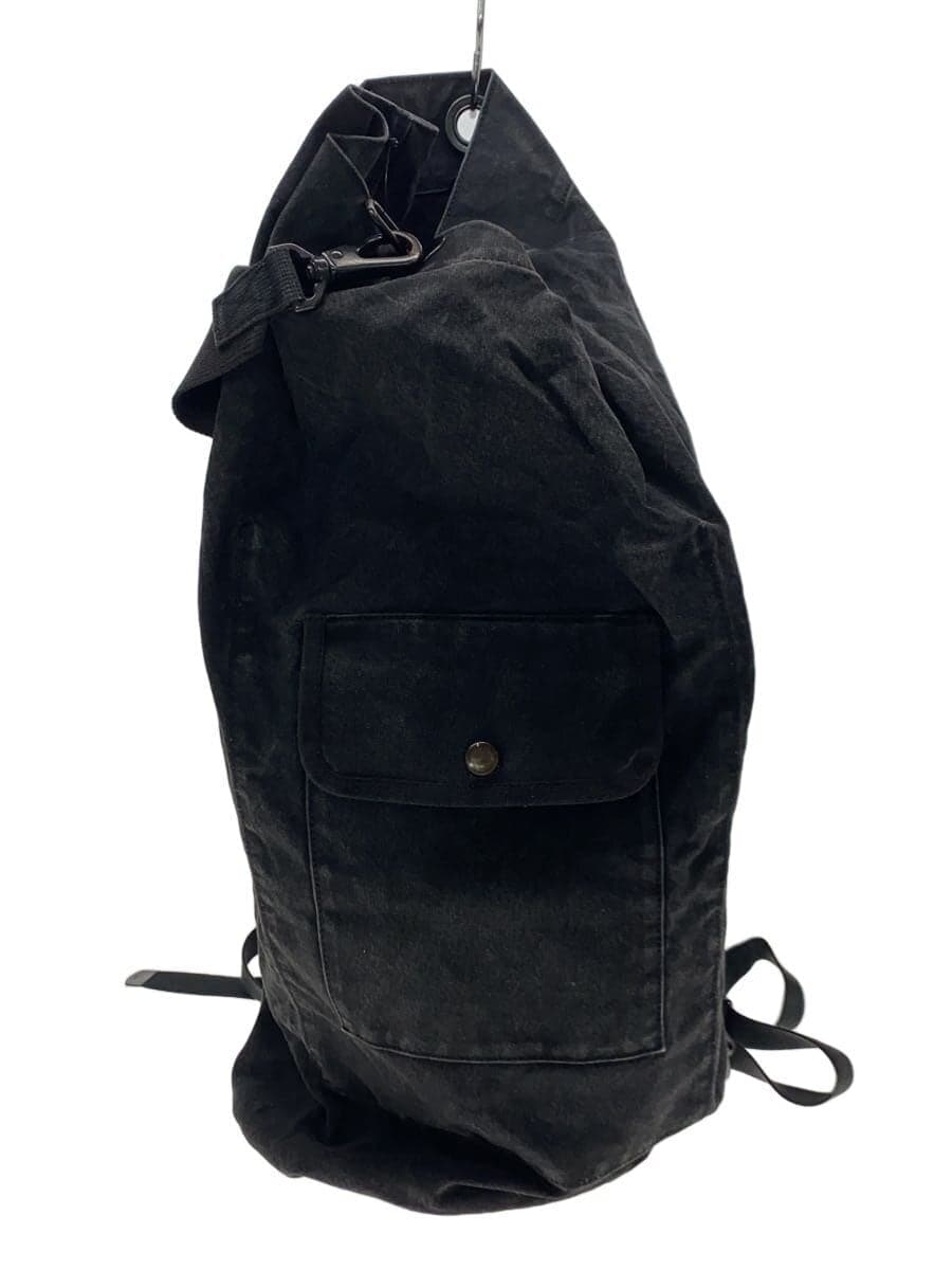PORTER × MARGARET HOWELL Military Black Canvas Duffle Backpack Canvas BLK Plain