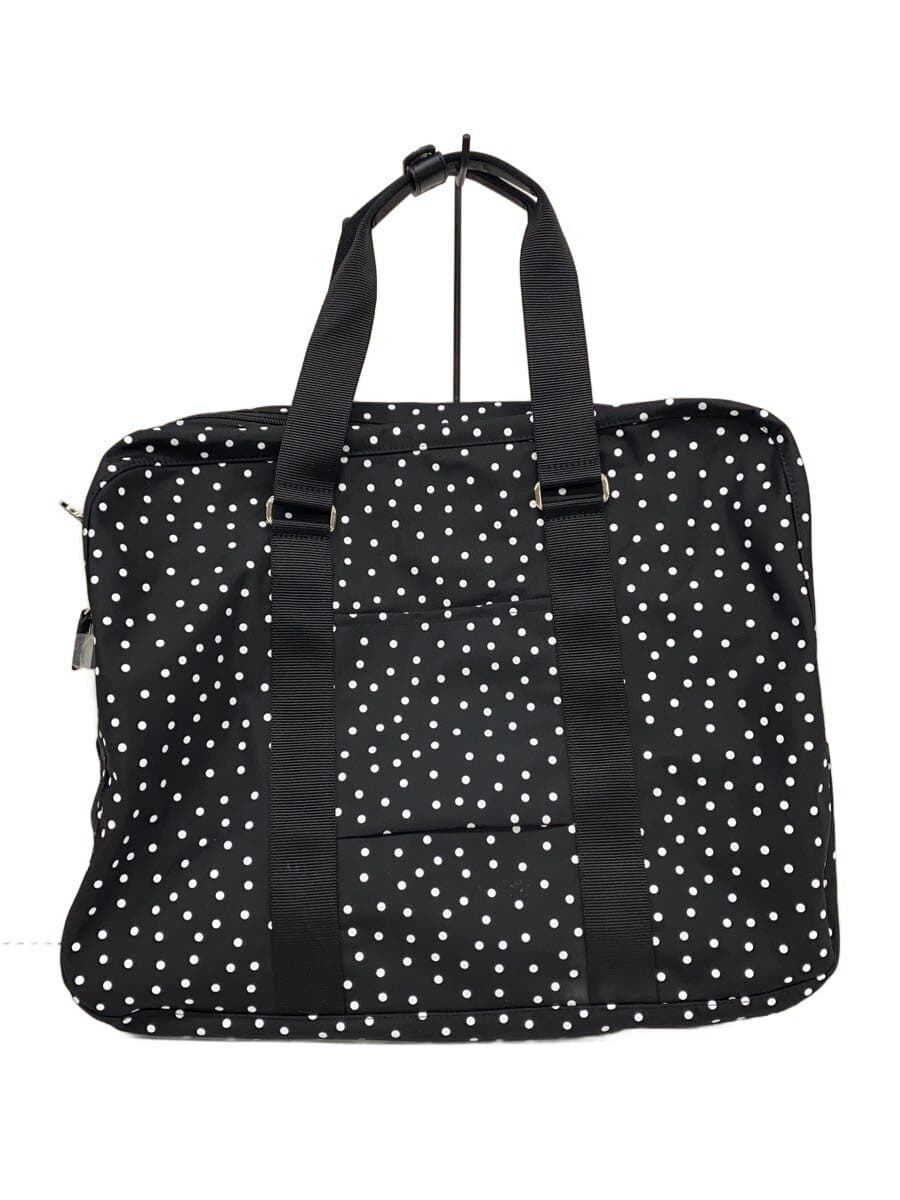 agnes b. Dot Pattern Nylon Boston Bag Nylon BLK Dot 3