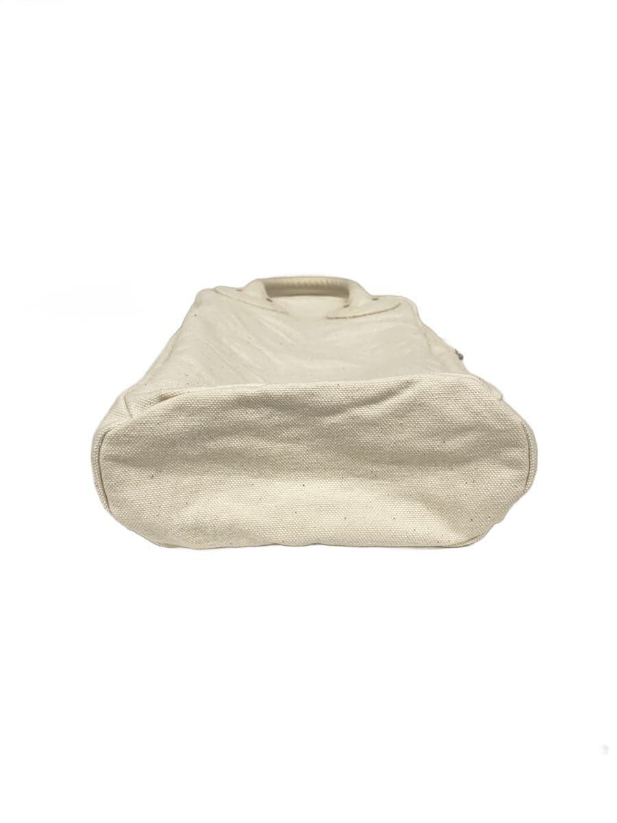 CHACOLIBL37 BOSTON TYPE A Handbag Canvas WHT Solid 4