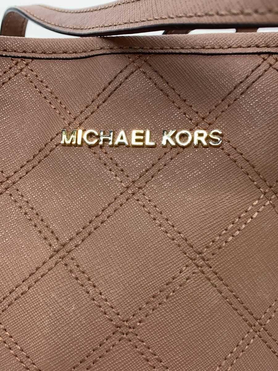 MICHAEL KORS Stitch Tote Bag Faux Leather PNK Solid 30F5GTVT1T 5