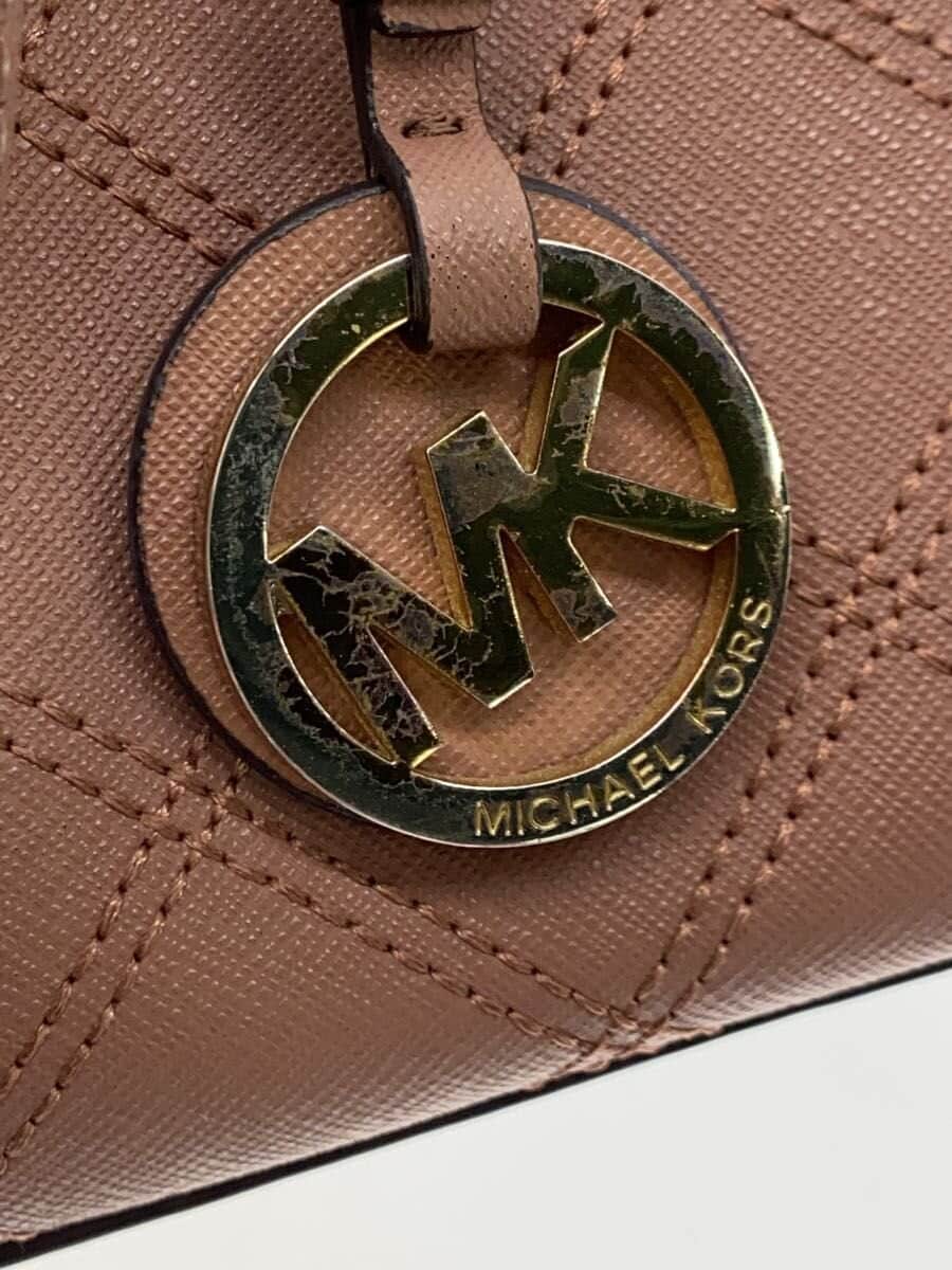 MICHAEL KORS Stitch Tote Bag Faux Leather PNK Solid 30F5GTVT1T 7