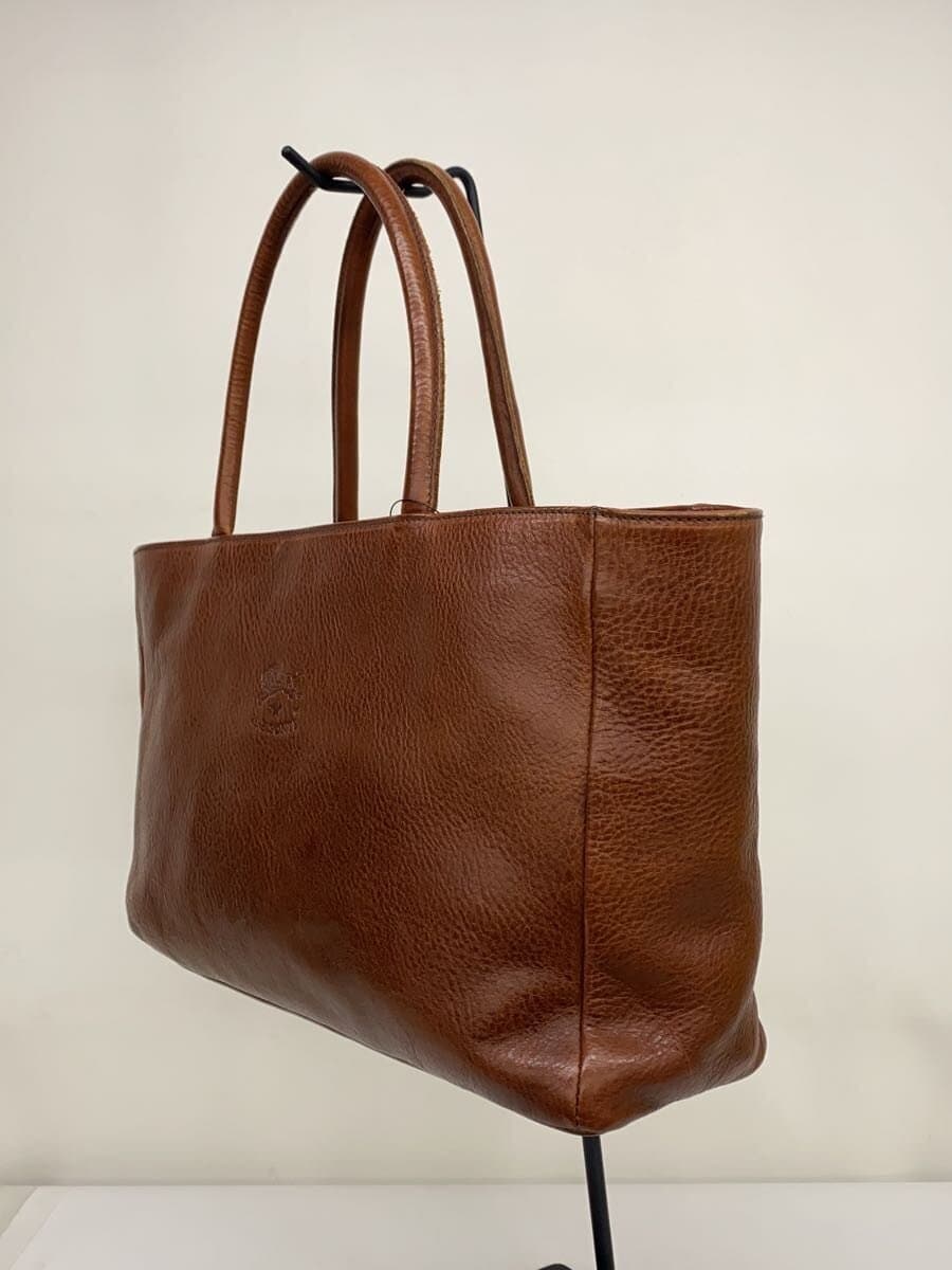 IL BISONTE Full Leather Tote Bag Leather BRW 2