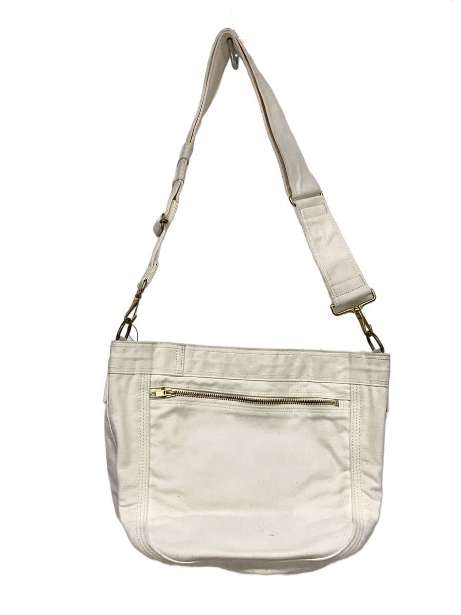 PORTER Canvas Shoulder Bag Canvas WHT Plain 3