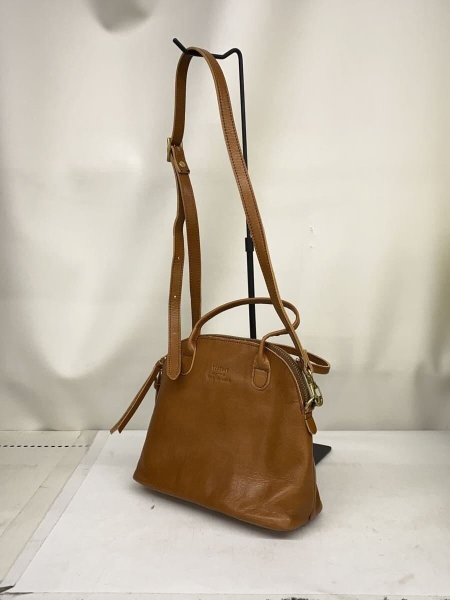 TIDEWAY Leather Handbag Leather CML Solid Color 2