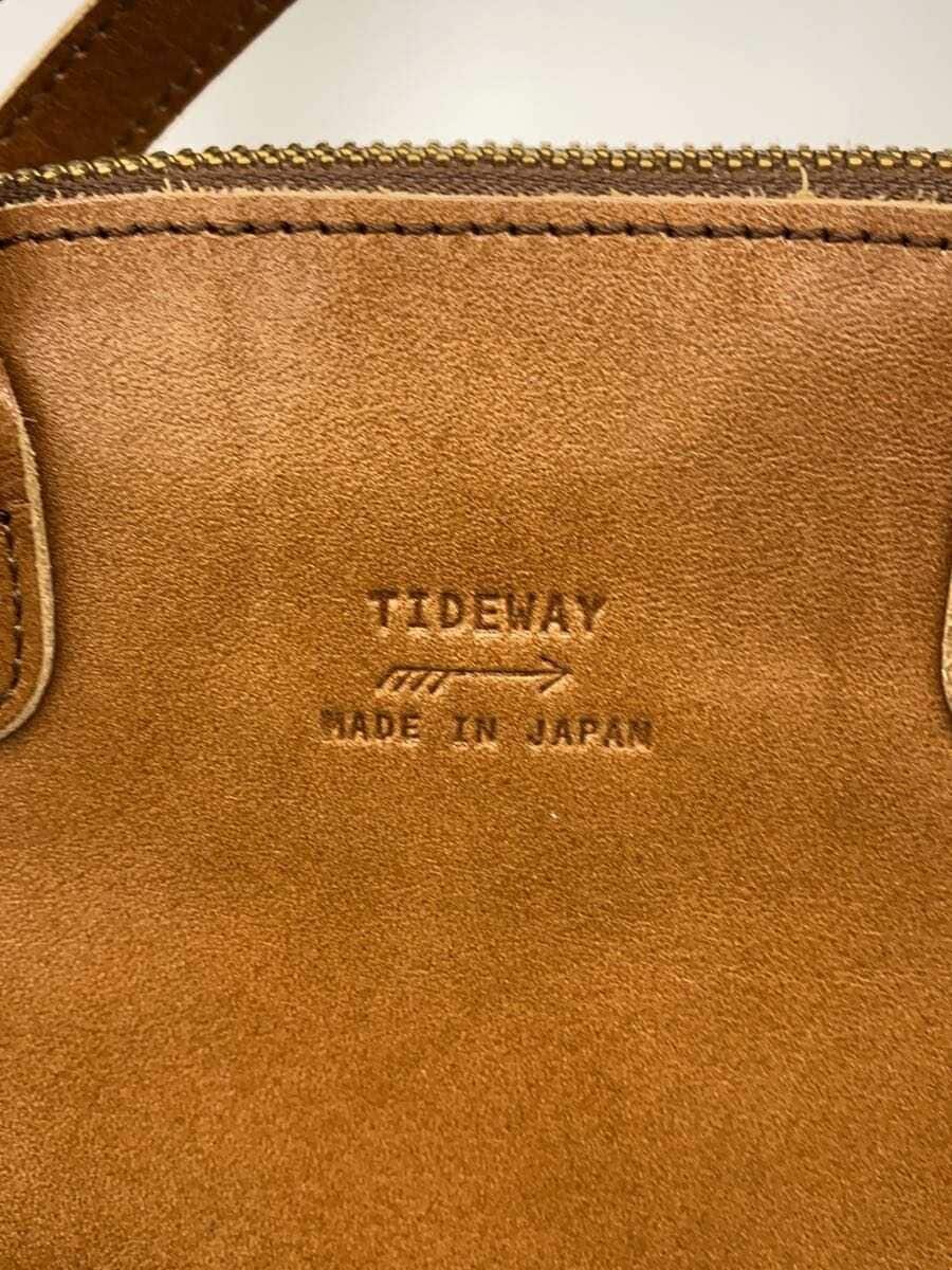 TIDEWAY Leather Handbag Leather CML Solid Color 5