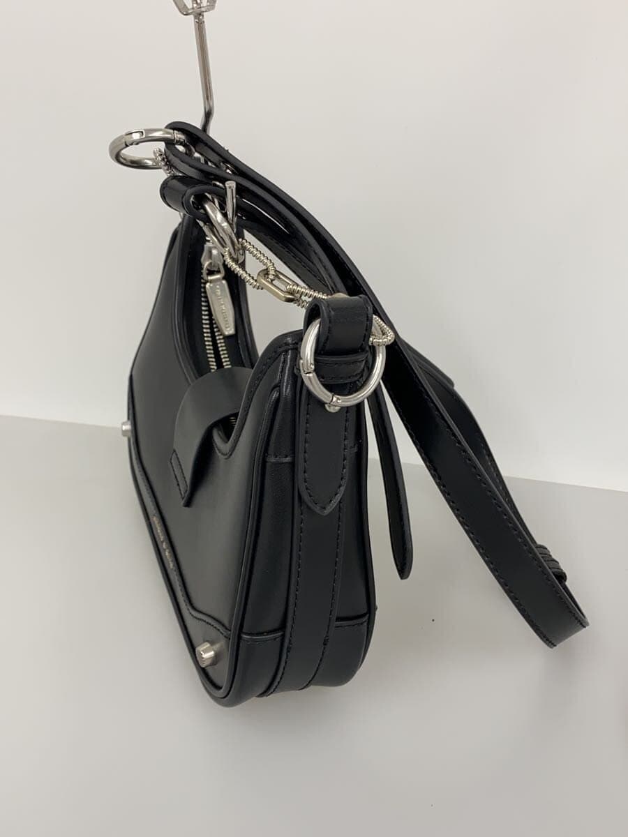 CHARLES&KEITH Belt Shoulder Bag Faux Leather BLK Solid 40271053 2