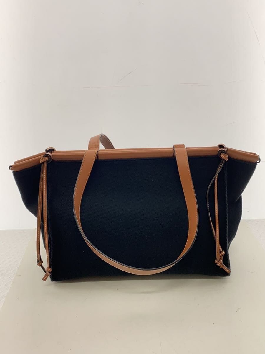 LOEWESMALL CUSHION TOTE Tote Bag Canvas BLK Solid A612A93X18 3