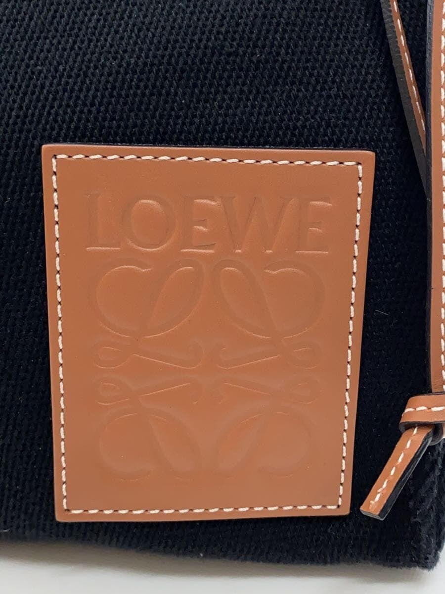 LOEWESMALL CUSHION TOTE Tote Bag Canvas BLK Solid A612A93X18 5