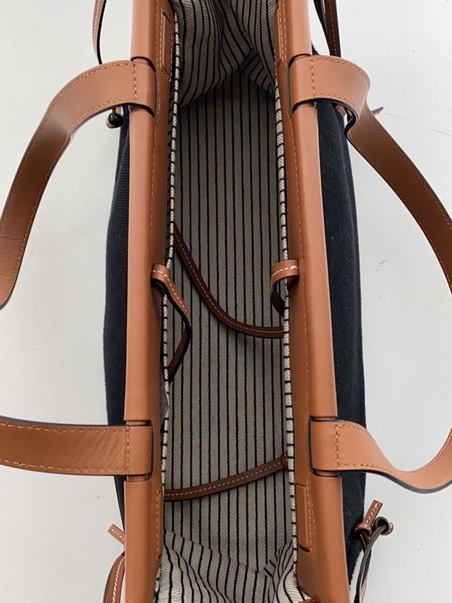 LOEWESMALL CUSHION TOTE Tote Bag Canvas BLK Solid A612A93X18 6