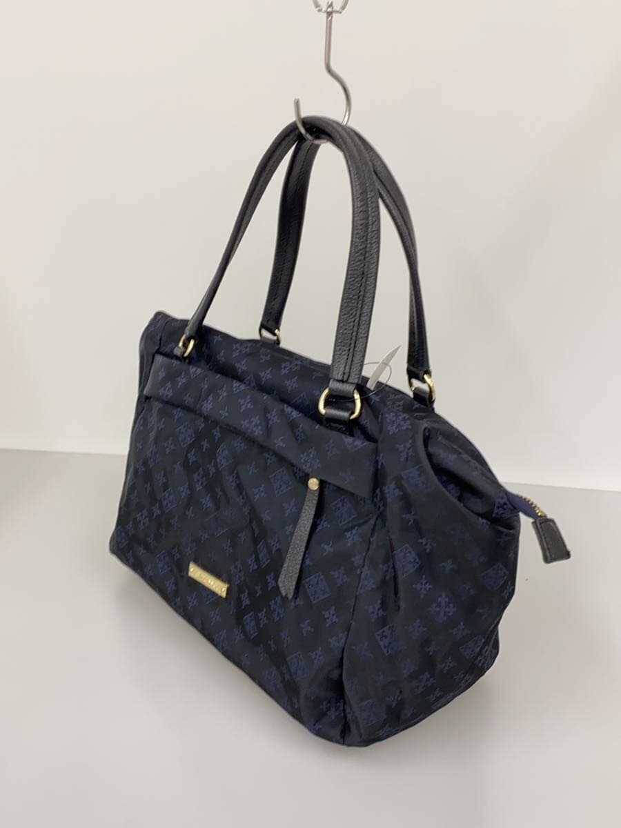 russet Handbag Nylon NVY All Over Pattern 2