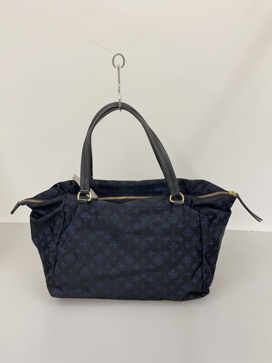 russet Handbag Nylon NVY All Over Pattern 3