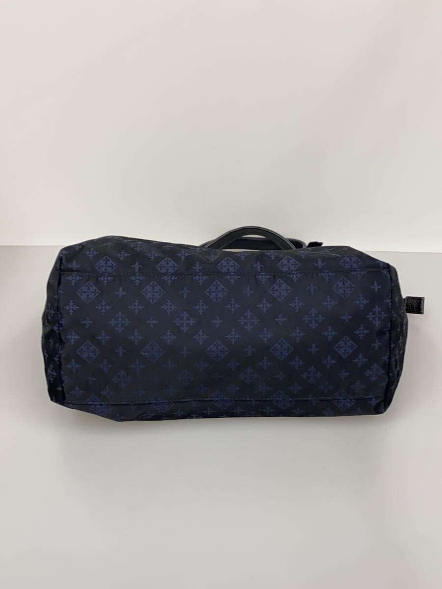 russet Handbag Nylon NVY All Over Pattern 4