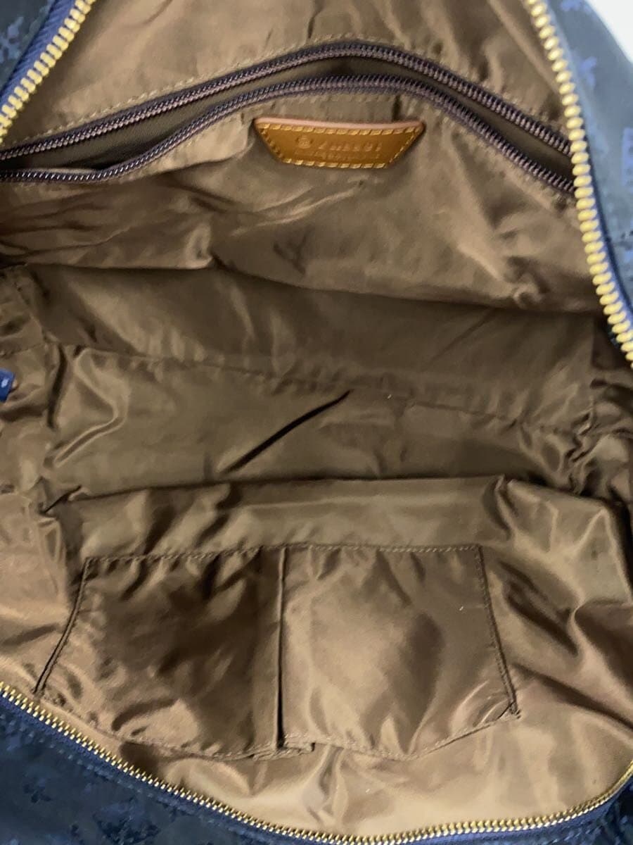 russet Handbag Nylon NVY All Over Pattern 6