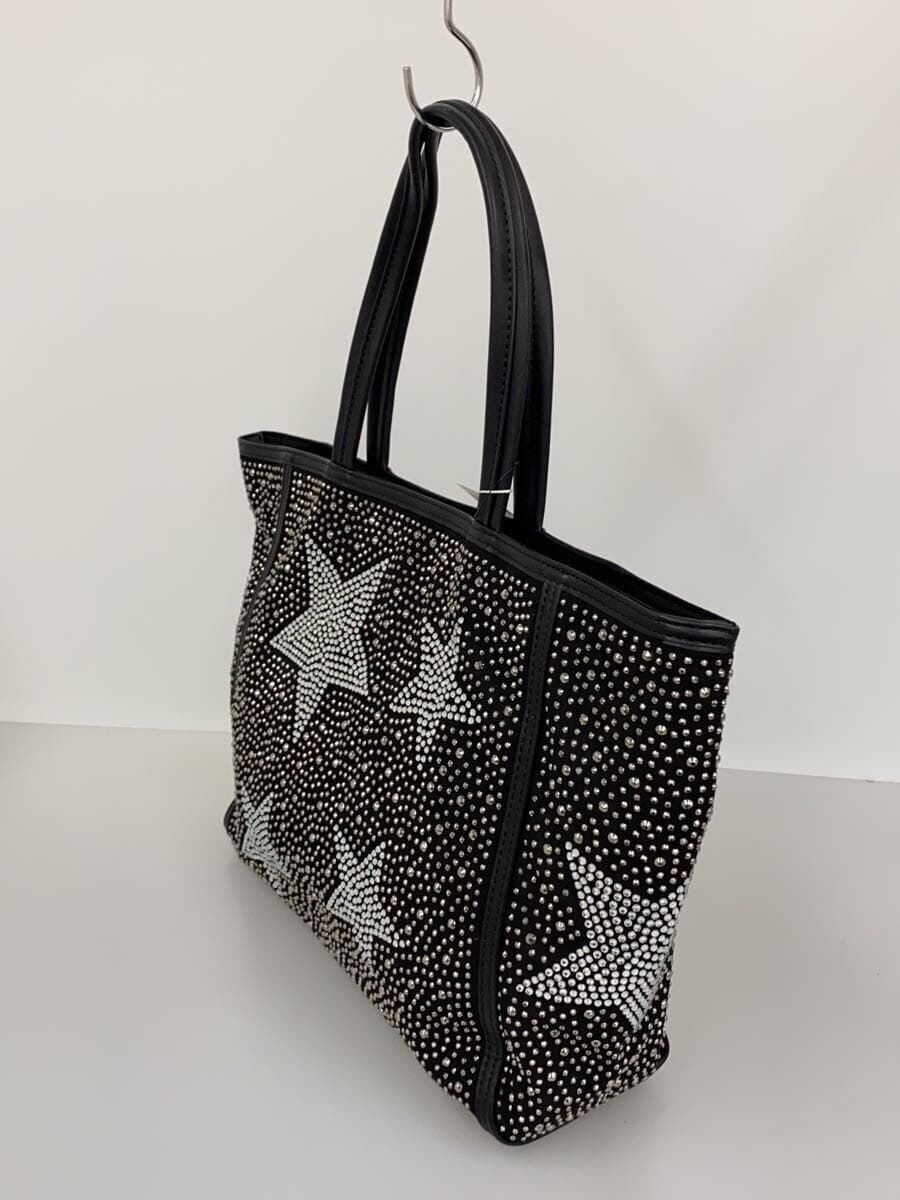 GUSCIO Tote Bag Leather BLK All Over Pattern 2