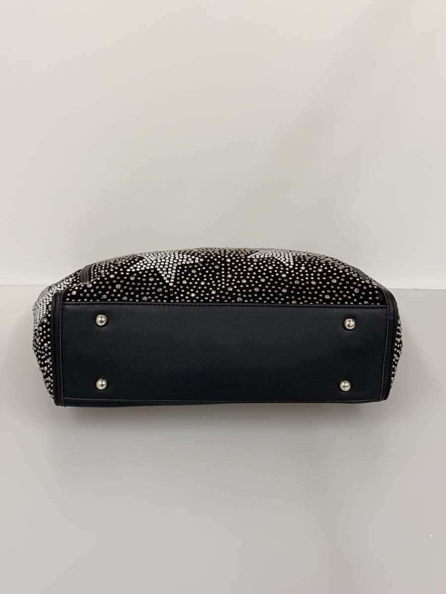 GUSCIO Tote Bag Leather BLK All Over Pattern 4