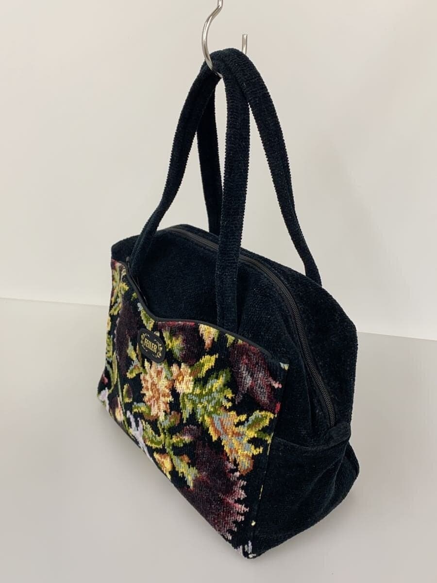 FEILER Handbag BLK Floral 2