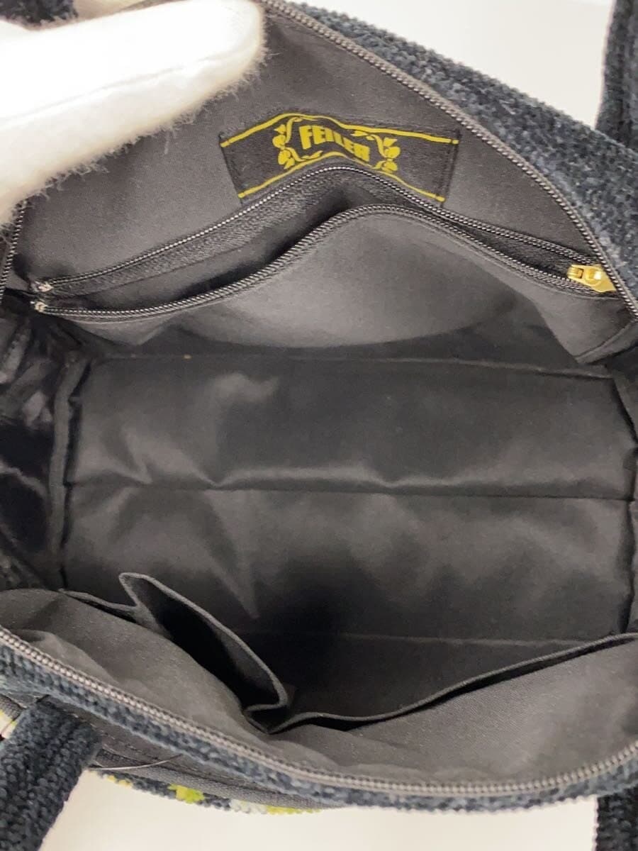 FEILER Handbag BLK Floral 6