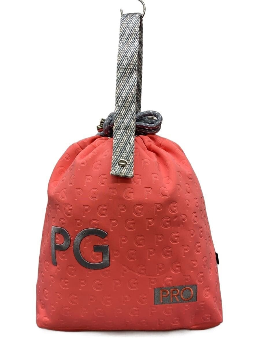 PEARLY GATES Trico Logo Shoe Case Bag Polyester PNK All Over Pattern