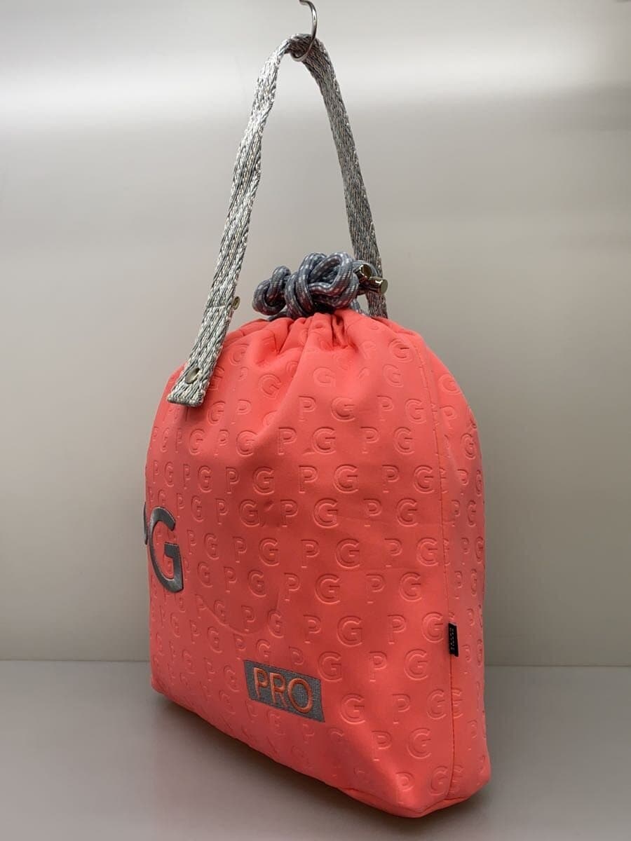 PEARLY GATES Trico Logo Shoe Case Bag Polyester PNK All Over Pattern 2