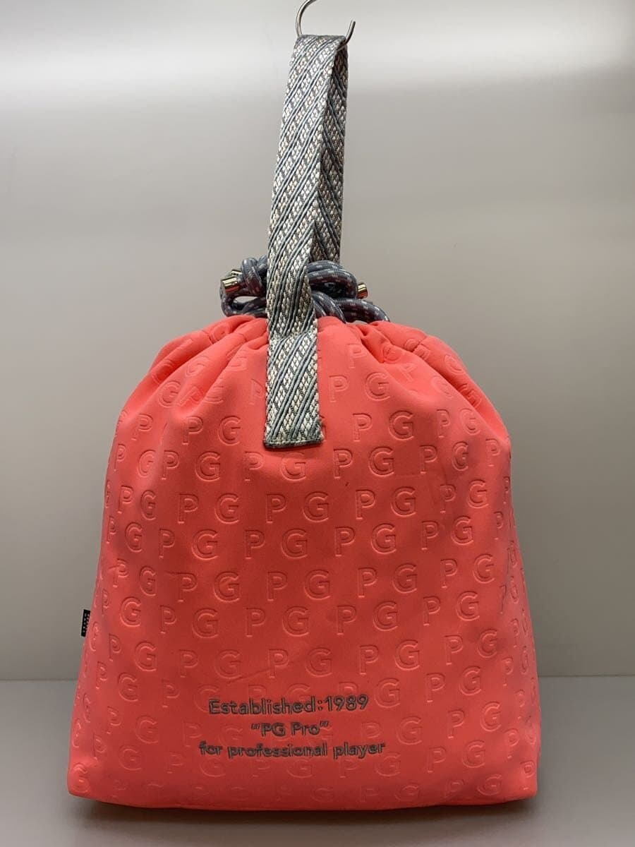 PEARLY GATES Trico Logo Shoe Case Bag Polyester PNK All Over Pattern 3