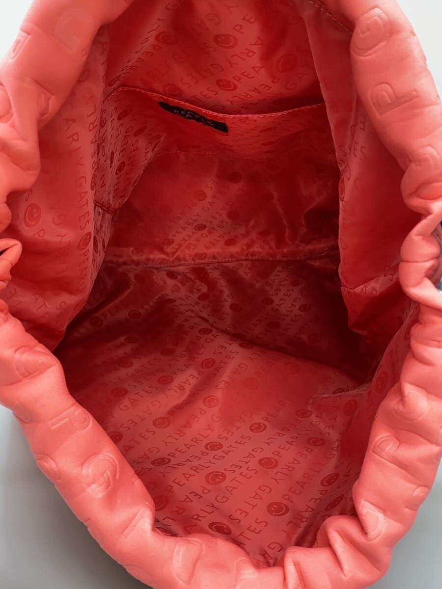 PEARLY GATES Trico Logo Shoe Case Bag Polyester PNK All Over Pattern 6