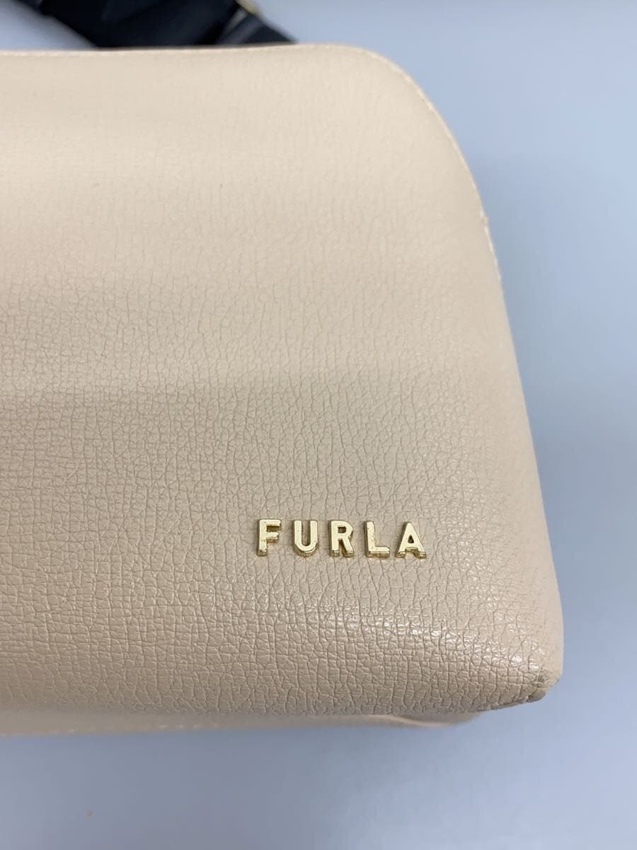 FURLAAMICA MINI CAMERA CASE Shoulder Bag PVC BEG Solid WE00197 5
