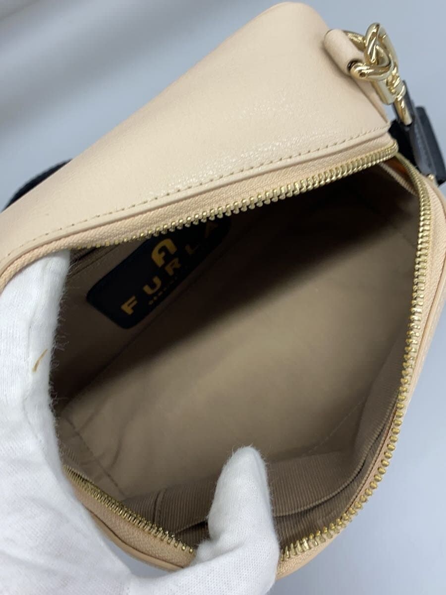 FURLAAMICA MINI CAMERA CASE Shoulder Bag PVC BEG Solid WE00197 6