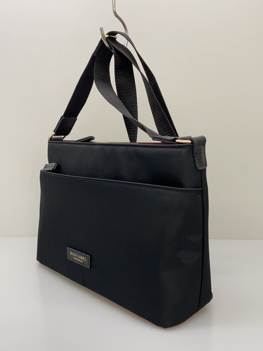 BLUE LABEL CRESTBRIDGE Partial Crest Bridge Check Bag Polyester BLK Solid 55149-613-09 2