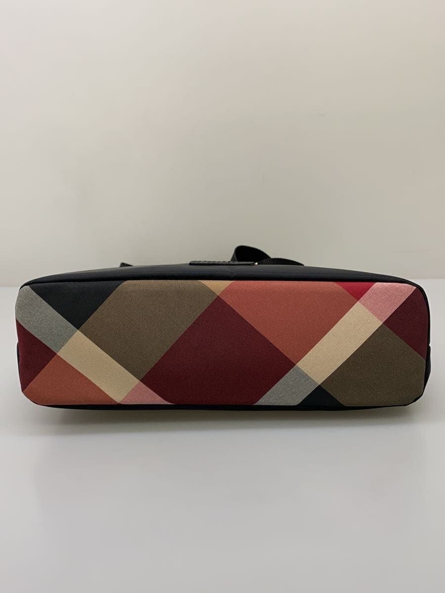 BLUE LABEL CRESTBRIDGE Partial Crest Bridge Check Bag Polyester BLK Solid 55149-613-09 4