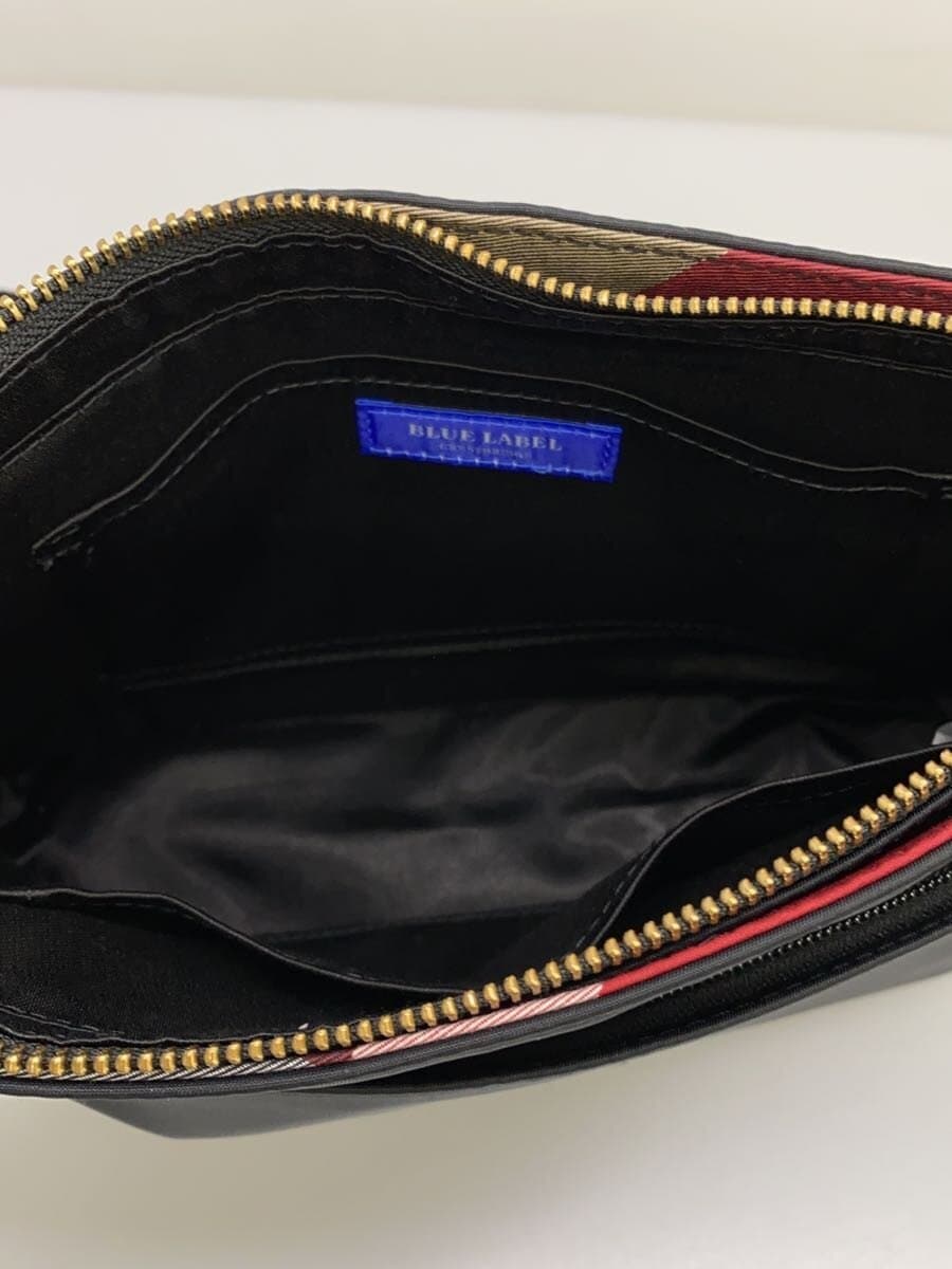 BLUE LABEL CRESTBRIDGE Partial Crest Bridge Check Bag Polyester BLK Solid 55149-613-09 6