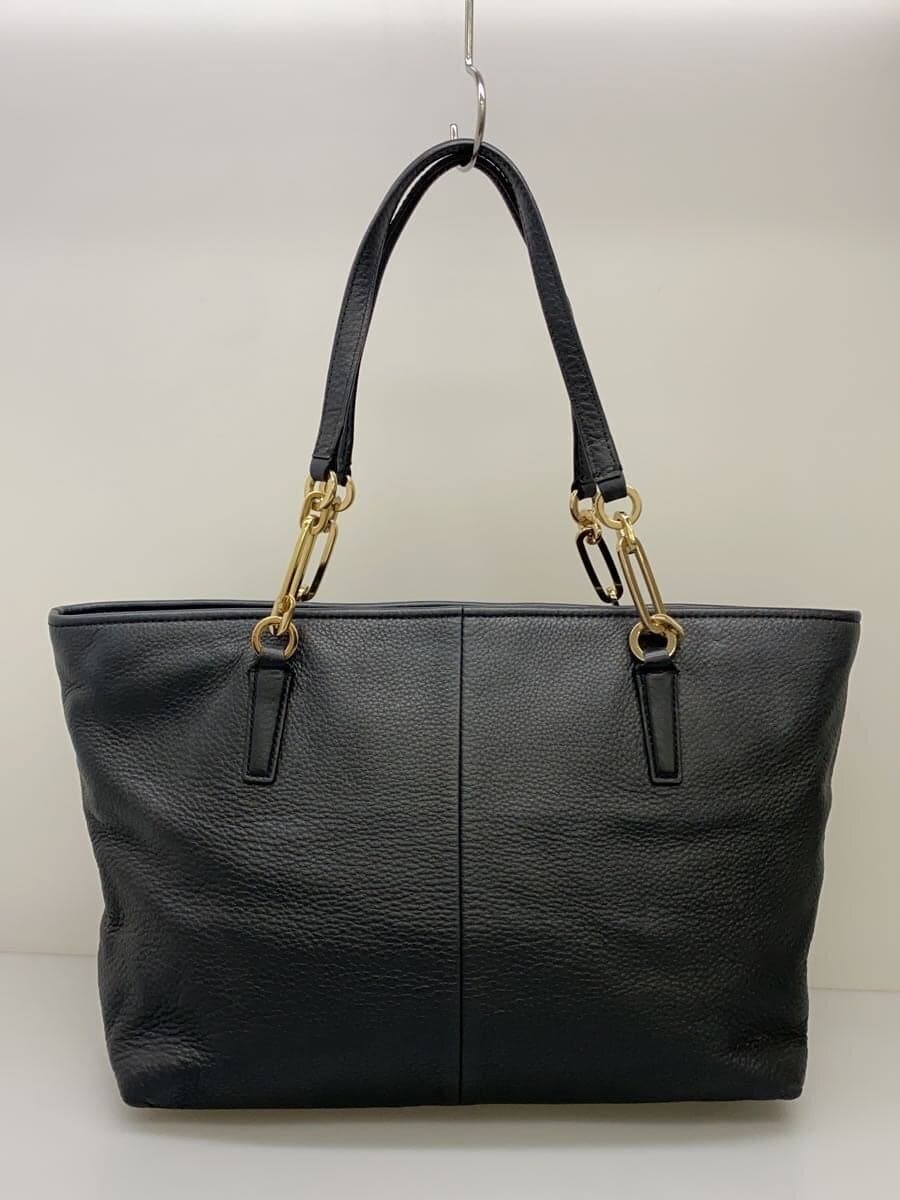 COACH Logo Tote Bag PVC BLK Solid F26805 3
